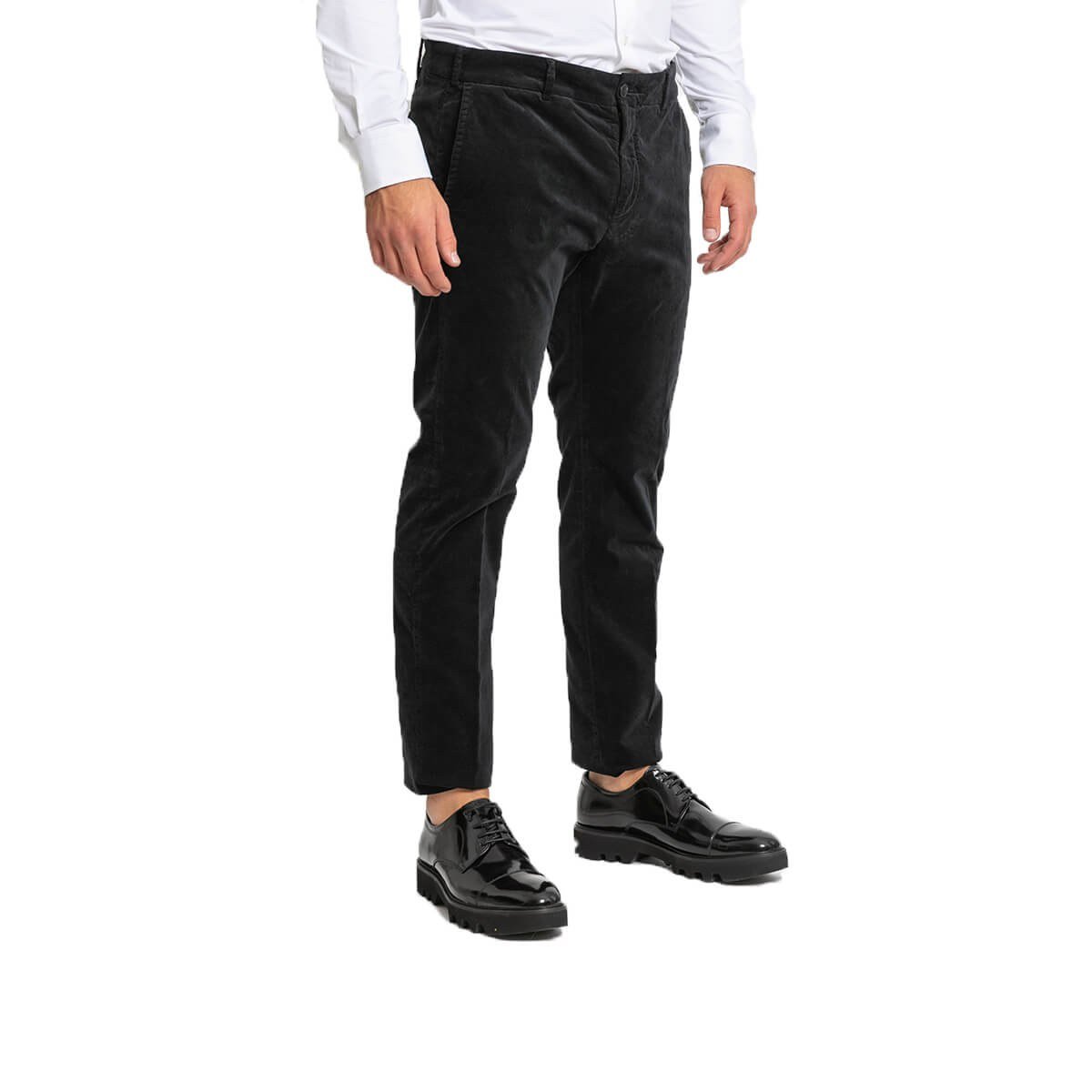 Ανδρικό Μαύρο Velvet Straight Leg PAL ZILERI