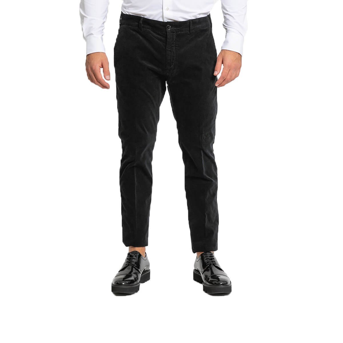 Ανδρικό Μαύρο Velvet Straight Leg PAL ZILERI