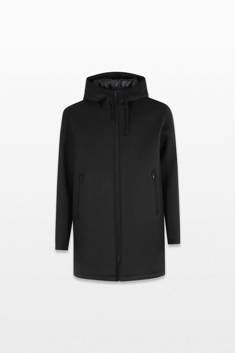 Ανδρικό-Μαύρο-Water-Repellent-Long-Parka-HERNO