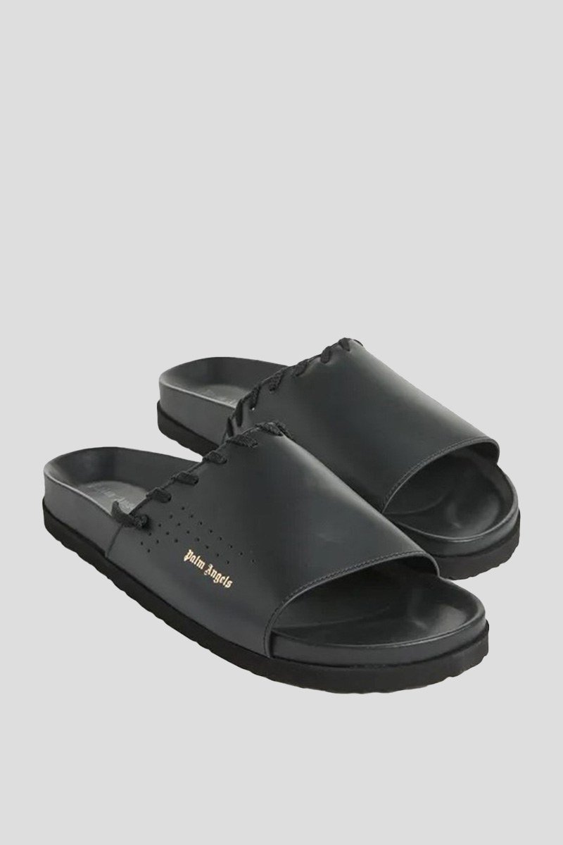 Ανδρικό Μαύρο Whipstitch Trim Slides PALM ANGELS