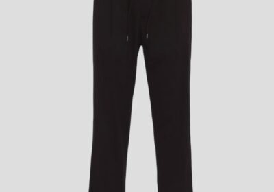 Ανδρικό-Μαύρο-Wimbledon-Eggshell-Poplin-Pants-BRIGLIA