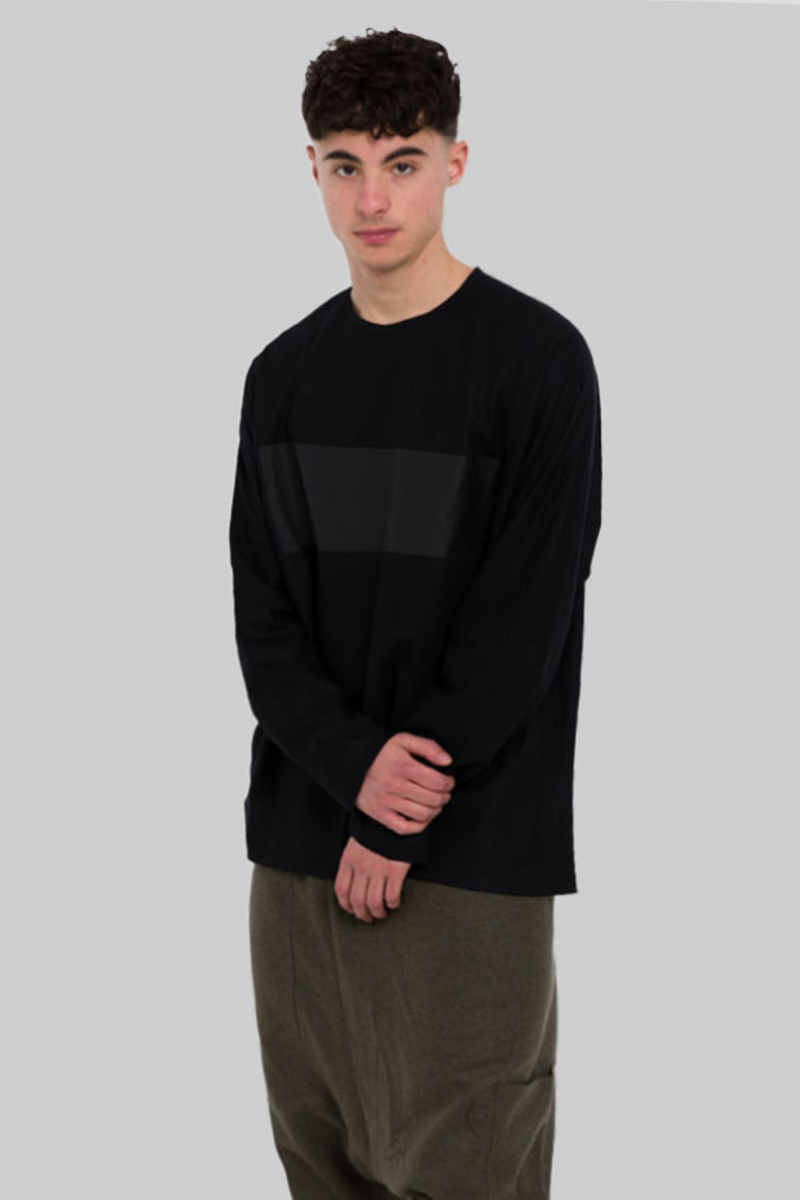 Ανδρικό Μαύρο Wool Jersey Boxy BARBARA ALAN