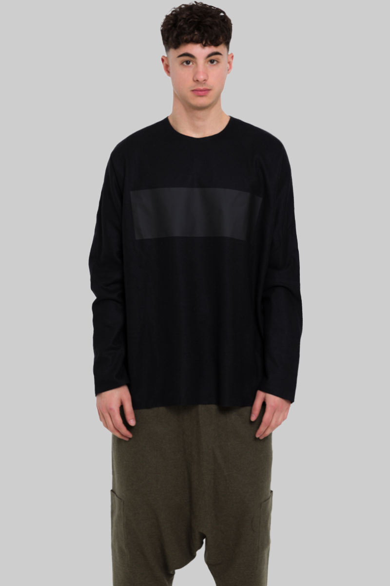 Ανδρικό Μαύρο Wool Jersey Boxy BARBARA ALAN