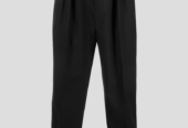 Ανδρικό Μαύρο Wool Tapered Trousers SAINT LAURENT