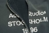 Ανδρικό Μαύρο Zip Sweater Logo ACNE STUDIOS