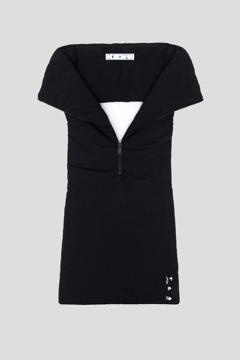 Ανδρικό-Μαύρο-Zip-Up-Black-Scarf-OFF-WHITE