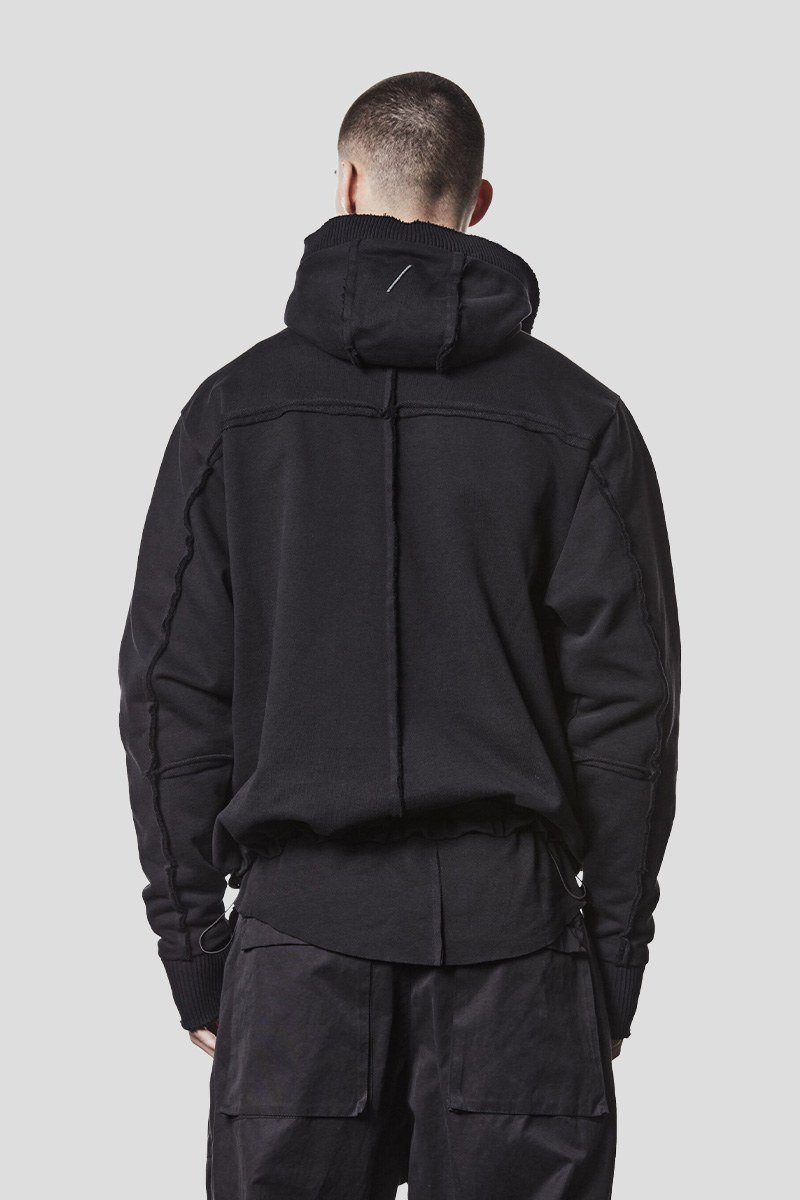 Ανδρικό Μαύρο Μen’s Long Hooded THOM KROM