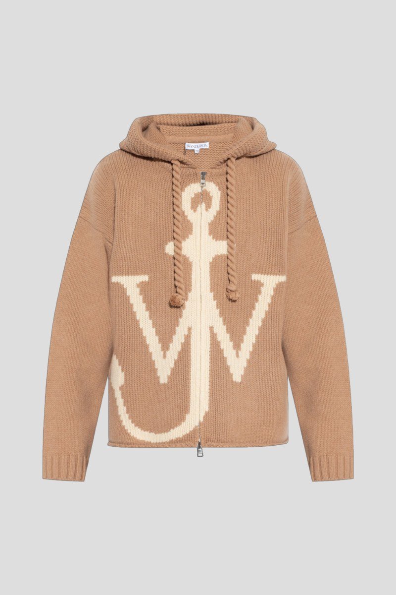 Ανδρικό-Μπεζ-Beige-Hooded-Cardigan-JWANDERSON