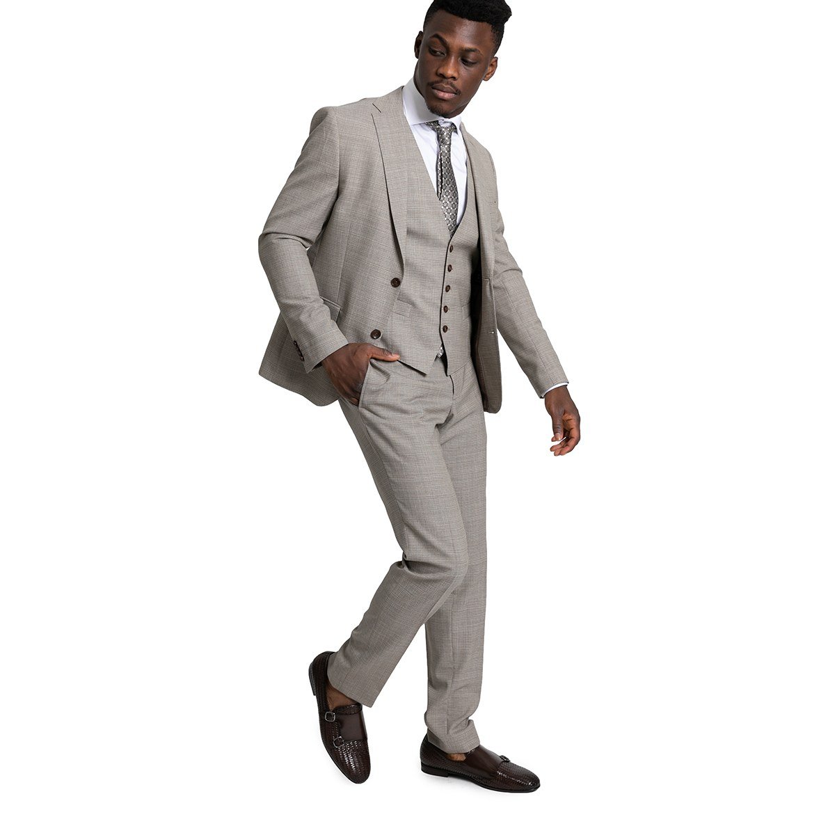 Ανδρικό-Μπεζ-Beige-Virgin-Wool-Fitted-Three-Piece-Suit-SARTORIA-MONK