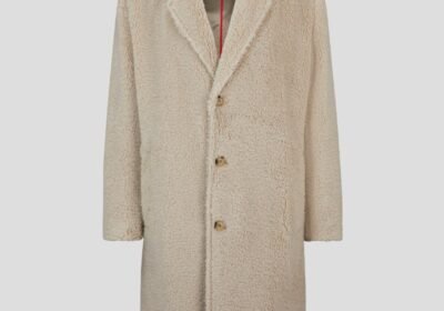 Ανδρικό-Μπεζ-Coat-With-Vintage-Style-Buttons-HUGO