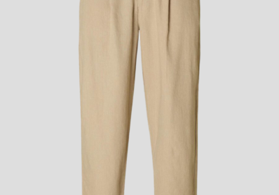 Ανδρικό-Μπεζ-Cropped-Relaxed-Fit-Trousers-SELECTED-HOMME
