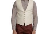 Ανδρικό Μπεζ Ecru Waistcoat Jacket SARTORIA MONK