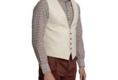 Ανδρικό Μπεζ Ecru Waistcoat Jacket SARTORIA MONK