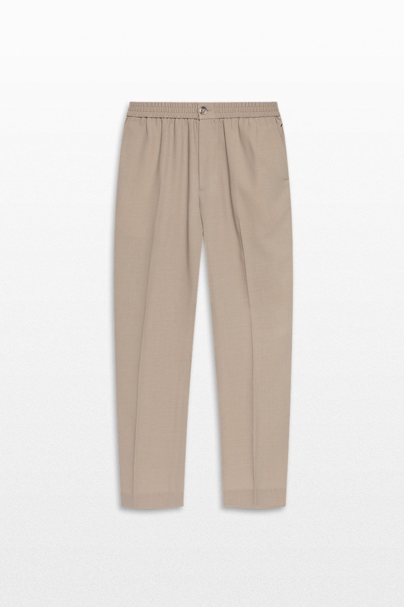 Ανδρικό Μπεζ Elasticated Waist Trousers AMI PARIS