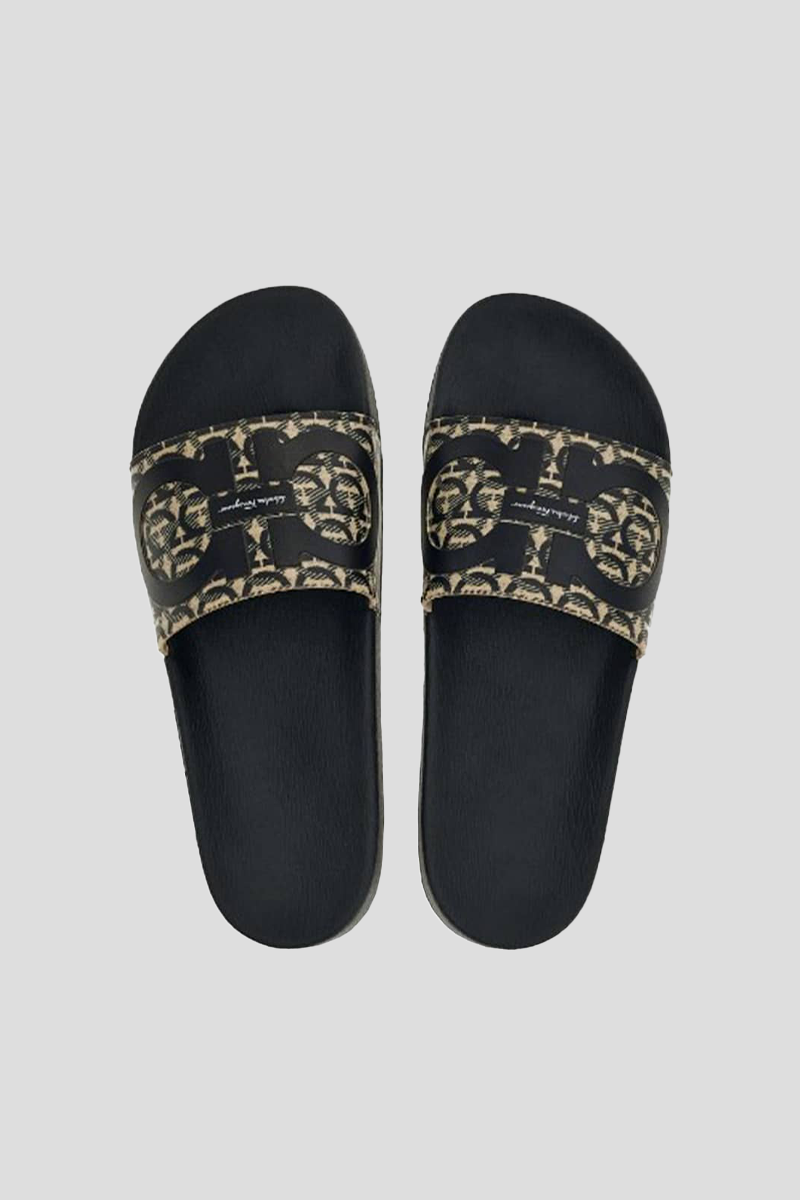 Ανδρικό Μπεζ Gancini Slides In SALVATORE FERRAGAMO