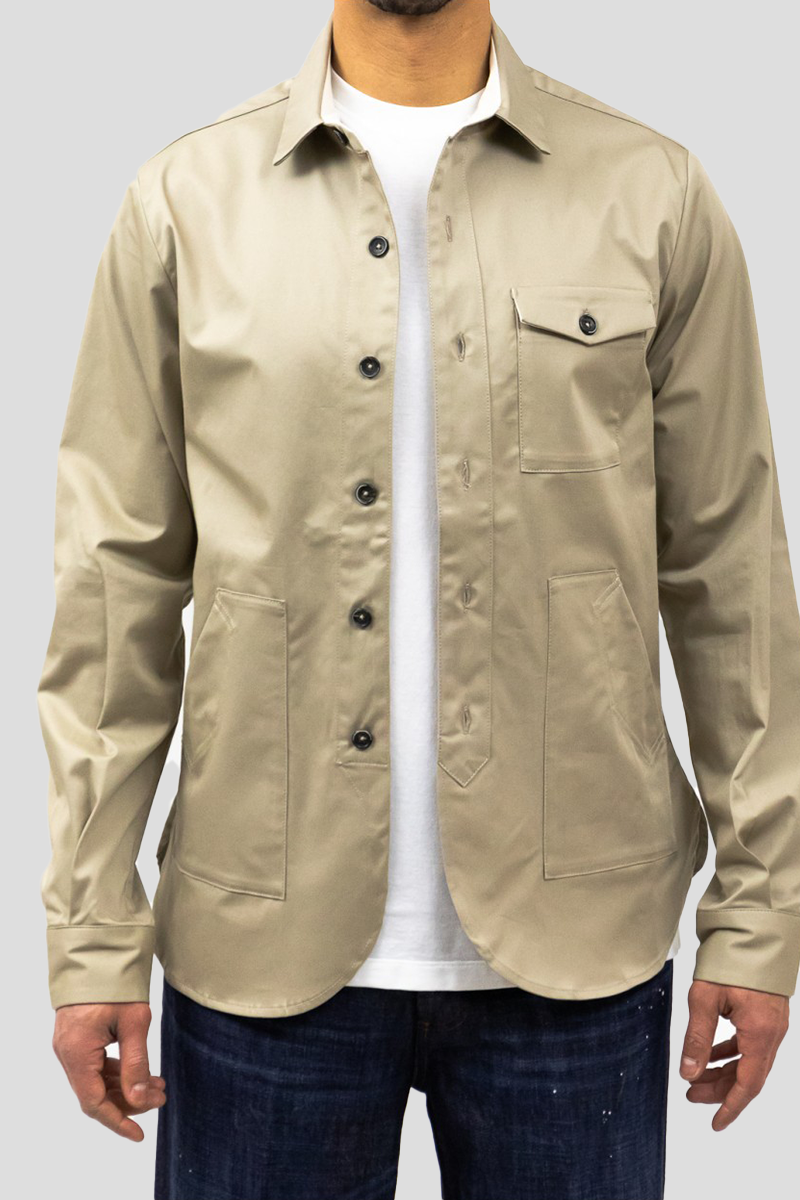 Ανδρικό-Μπεζ-Mens-Sand-Bob-Shirt-Jacket-NINE-IN-THE-MORNING