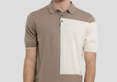 Ανδρικό-Μπεζ-Midnght-Polo-Βuttoned-T-ShirtBeige-39MASQ