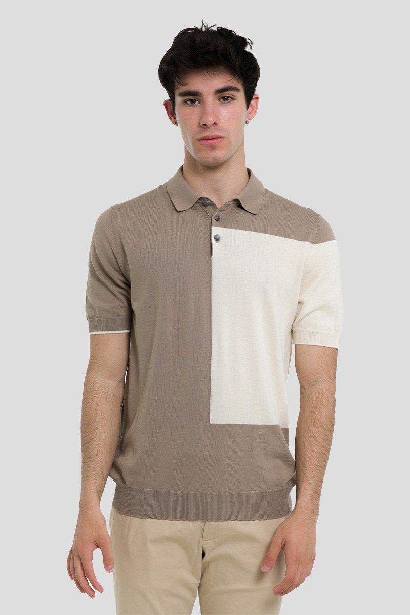 Ανδρικό Μπεζ Midnght Polo Βuttoned +39MASQ