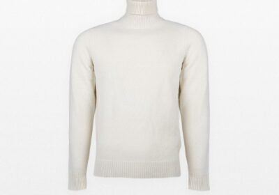 Ανδρικό-Μπεζ-Neck-Sweater-39MASQ
