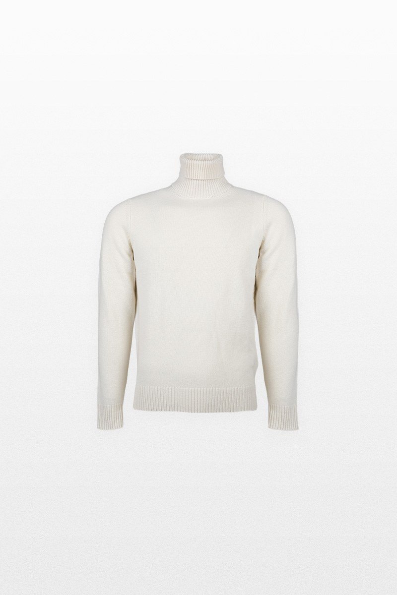 Ανδρικό-Μπεζ-Neck-Sweater-39MASQ