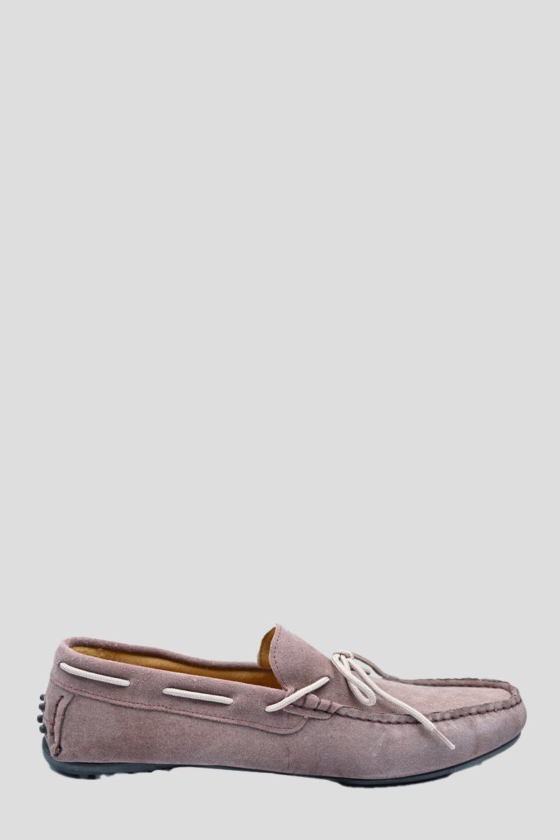 Ανδρικό-Μπεζ-Pink-Suede-Loafers-SELECTED-HOMME