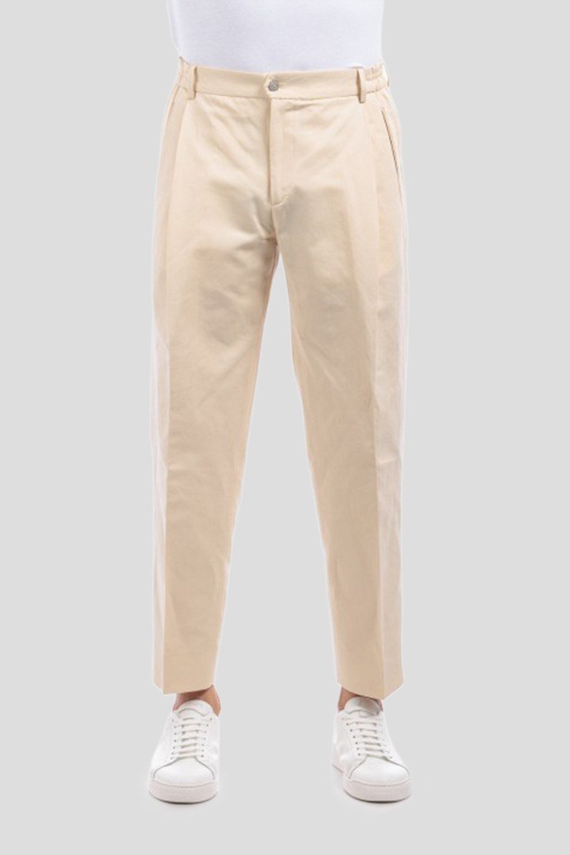Ανδρικό-Μπεζ-Pleated-Pants-BRIGLIA