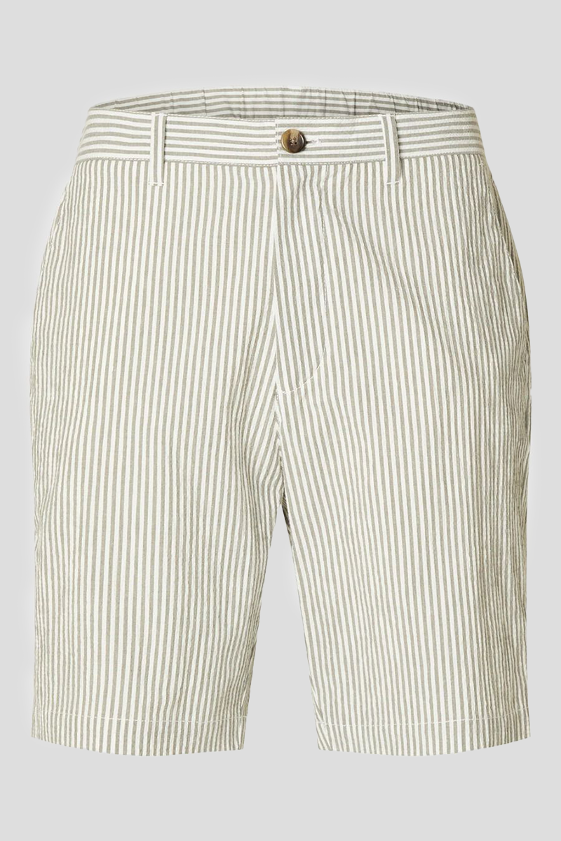 Ανδρικό Μπεζ Seersucker Shorts SELECTED SELECTED HOMME