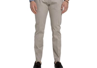 Ανδρικό-Μπεζ-Straight-Leg-Chino-Trousers-FOUR-TEN