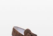 Ανδρικό Μπεζ Suede Knitted Moccasins/Beige PHILIPPE LANG
