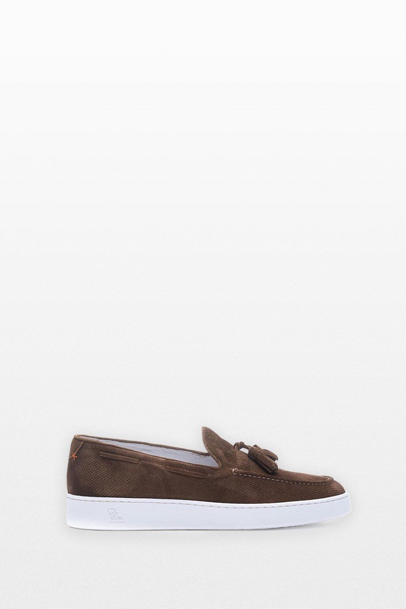 Ανδρικό Μπεζ Suede Knitted Moccasins/Beige PHILIPPE LANG