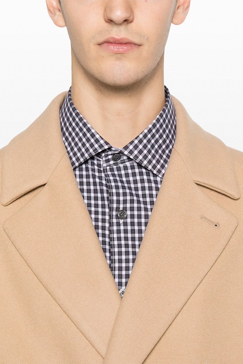 Ανδρικό Μπεζ Surbo Buttoned Coat HEVO