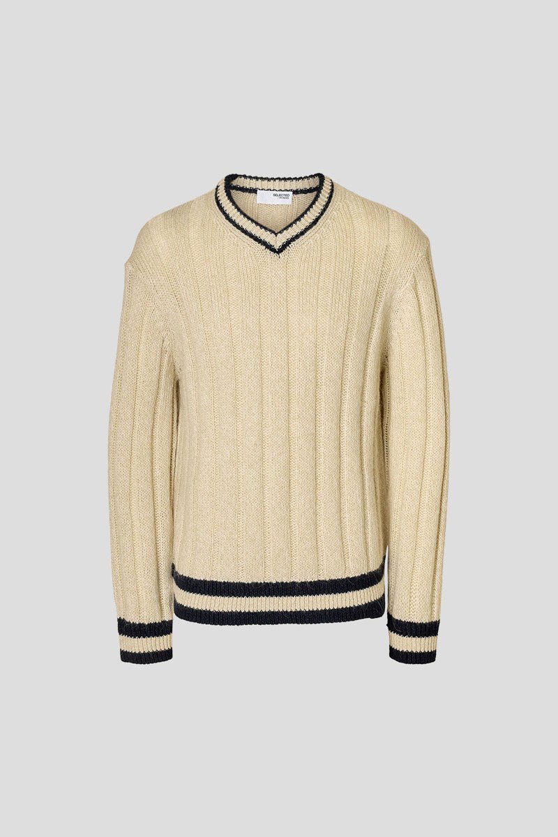 Ανδρικό Μπεζ Wool Blend V SELECTED HOMME