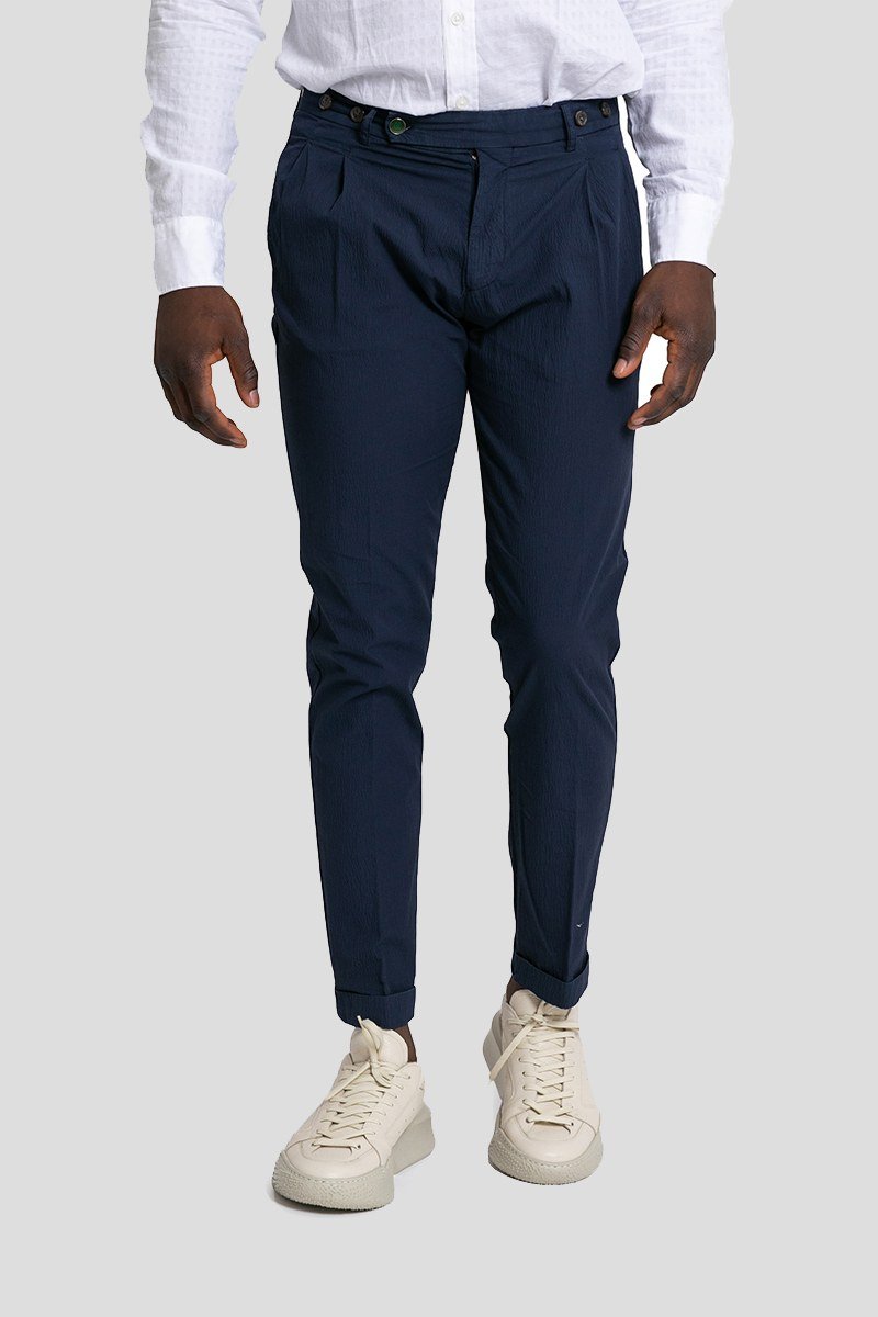 Ανδρικό-Μπλε-Barber-Tailored-TrousersBlue-BERWICH