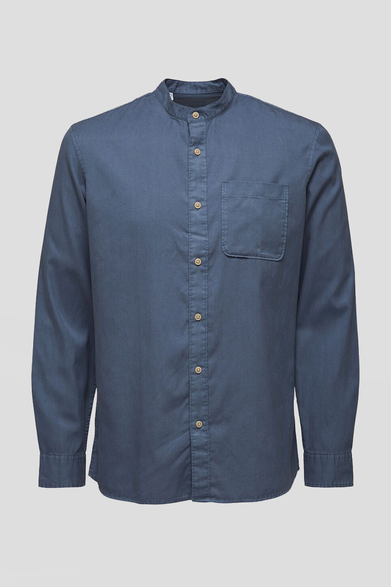 Ανδρικό-Μπλε-Blue-Casual-Shirt-SELECTED-HOMME