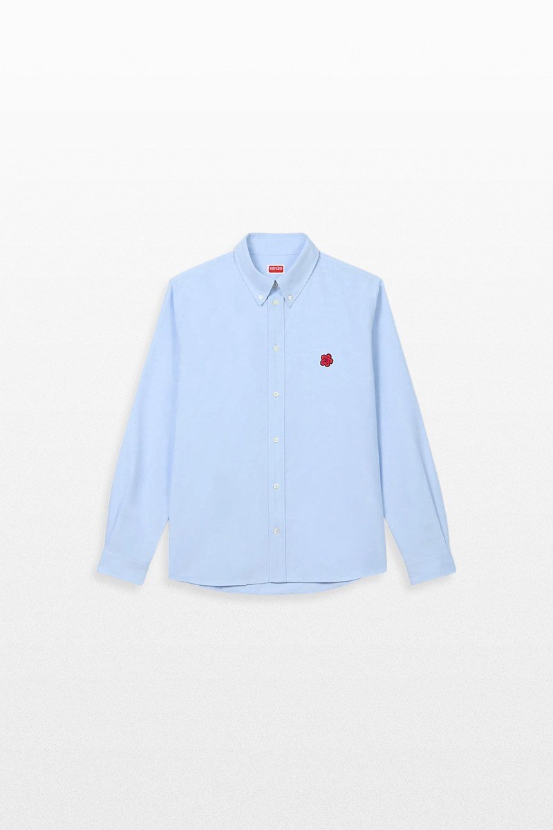 Ανδρικό-Μπλε-Boke-Flower-Embroidered-Shirt-KENZO