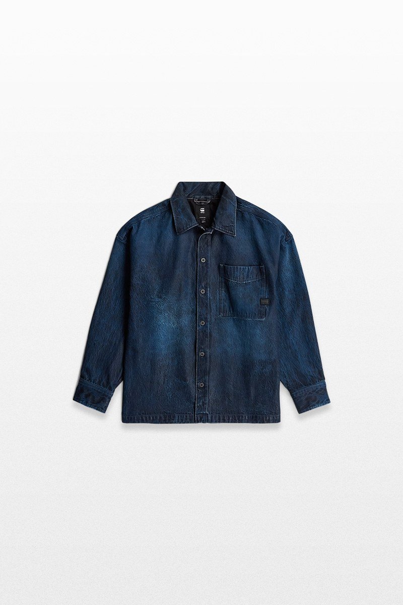 Ανδρικό-Μπλε-Boxy-Fit-Overshirt-G-STAR