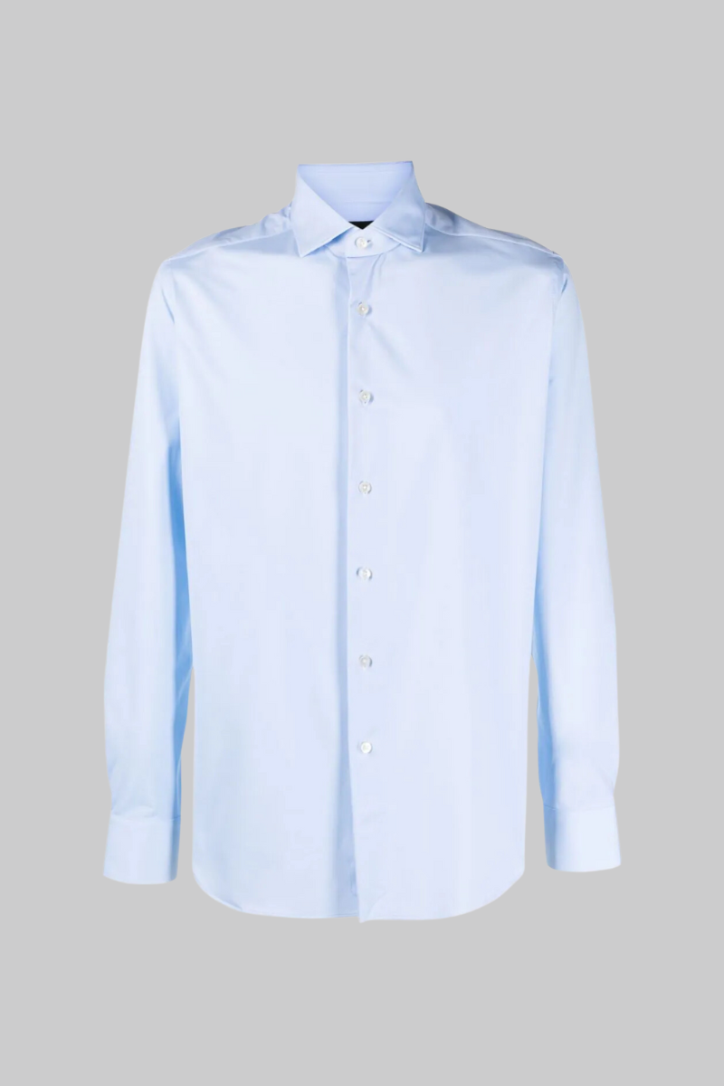 Ανδρικό-Μπλε-Button-Down-Long-Sleeve-Shirt-XACUS