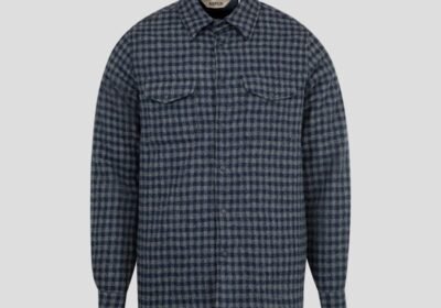 Ανδρικό-Μπλε-Camicia-Doppia-Mens-Shirt-ASPESI