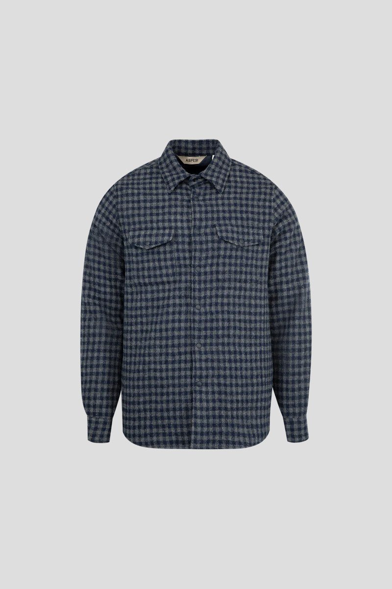 Ανδρικό Μπλε Camicia Doppia Mens ASPESI