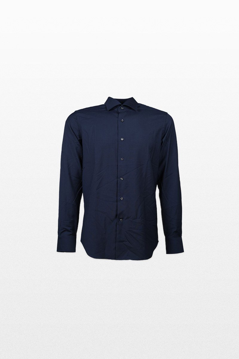 Ανδρικό-Μπλε-Classic-Shirt-In-Blue-GHERARDI