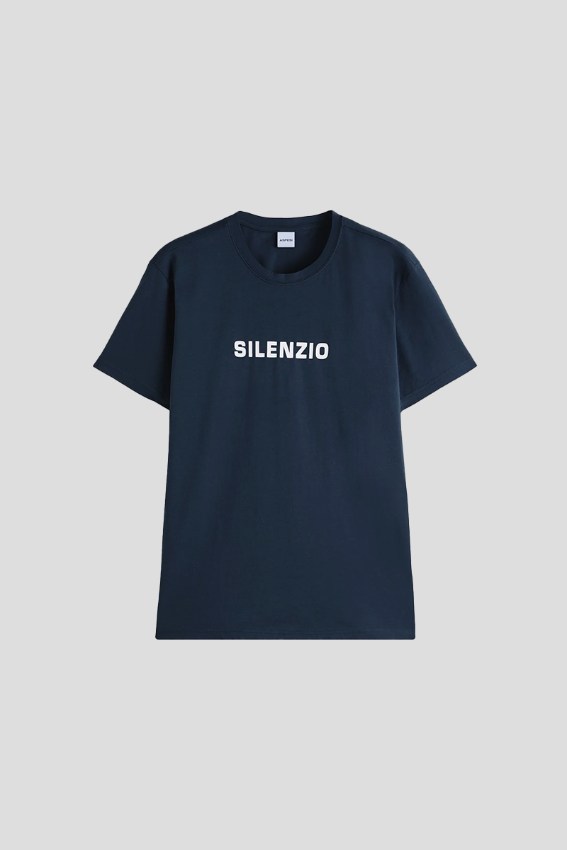 Ανδρικό Μπλε Cotton Jersey T ASPESI