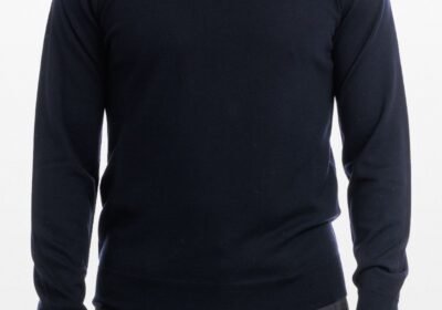 Ανδρικό-Μπλε-Crew-Neck-Sweater-Blue-39MASQ