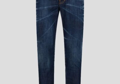 Ανδρικό-Μπλε-Dark-Clean-Wash-Skater-Jeans-DSQUARED