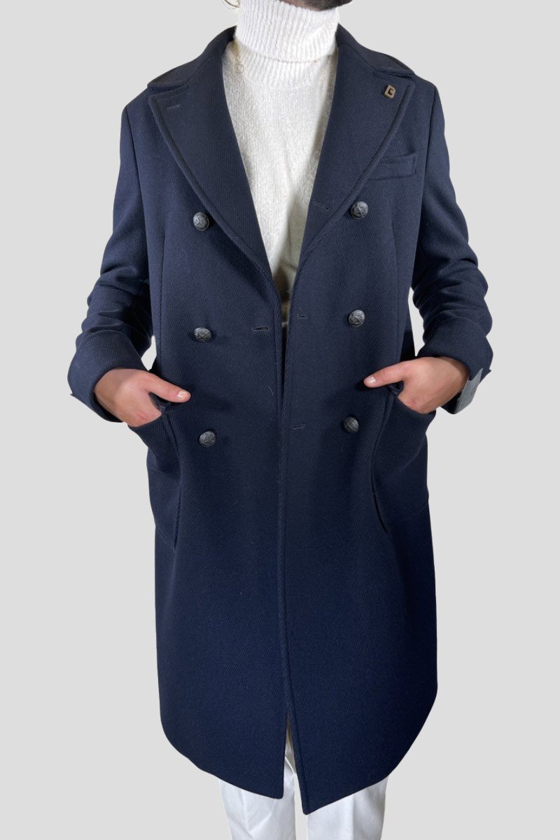 Ανδρικό Μπλε Double Breasted Coat BRERAS