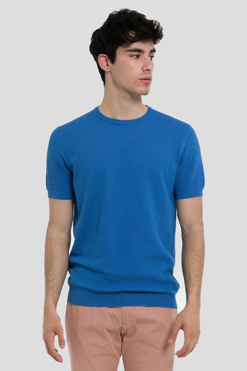 Ανδρικό-Μπλε-Elounta-Crew-Neck-T-Shirt-39MASQ