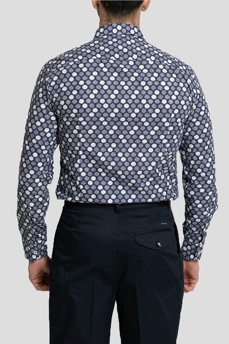 Ανδρικό Μπλε Graphic Print Cotton BASTONCINO