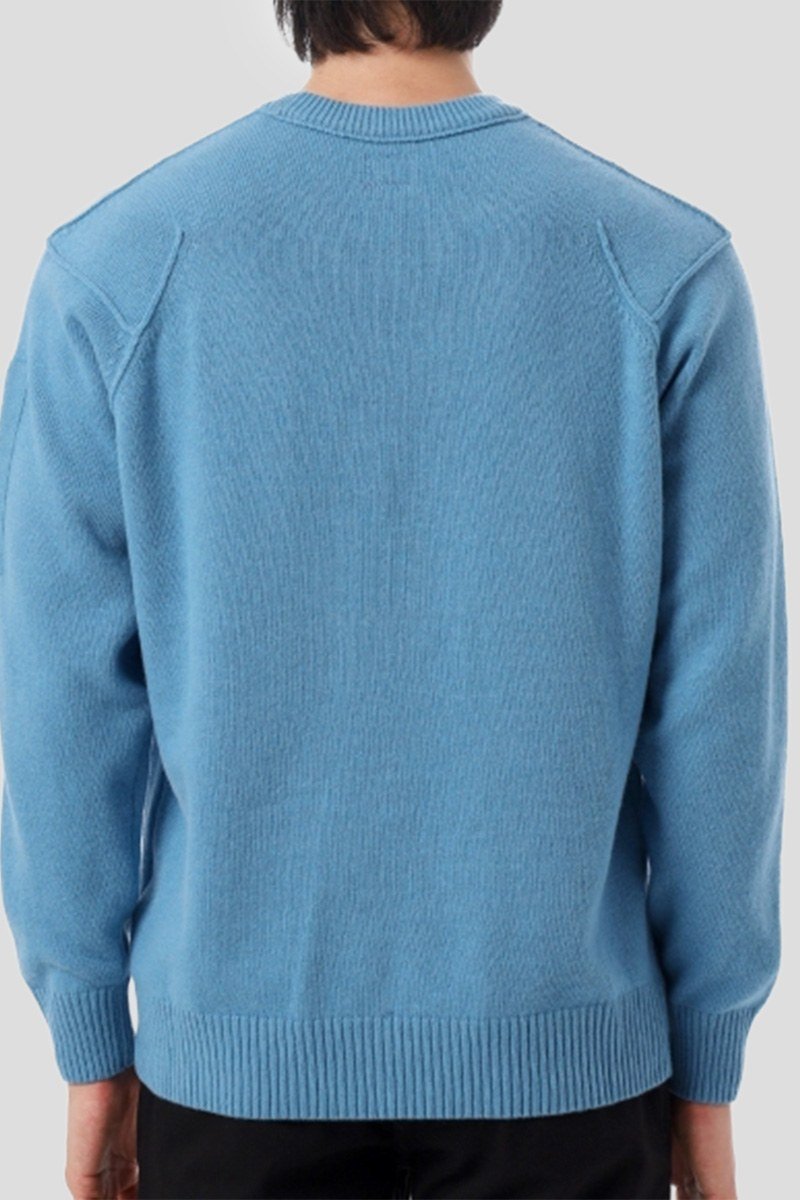 Ανδρικό Μπλε Knitted Crewneck Sweater C.P. COMPANY