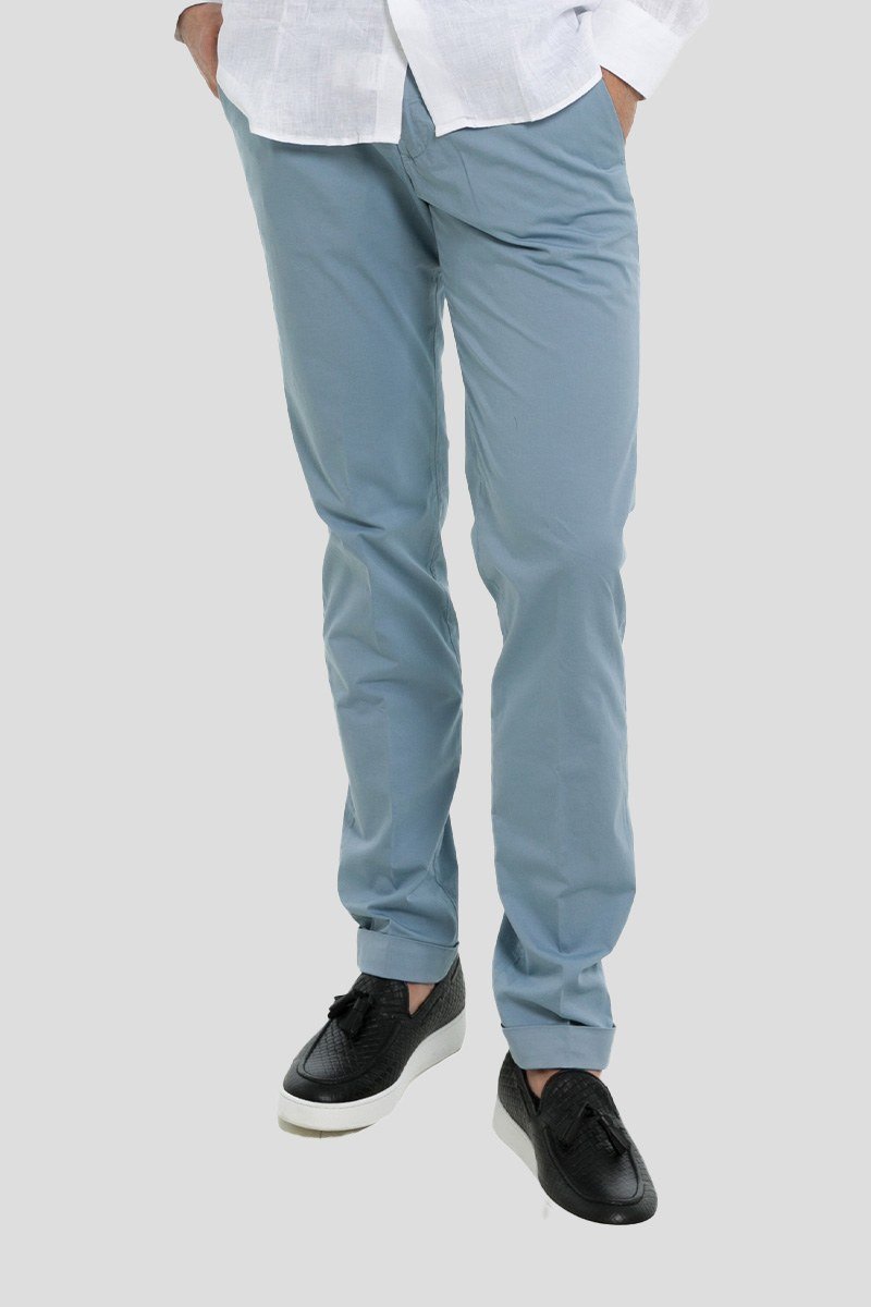 Ανδρικό-Μπλε-Light-Blue-Italy-Trousers-BRIGLIA