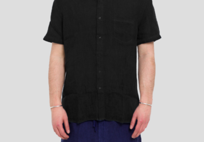 Ανδρικό-Μπλε-Linen-Shorts-In-Blue-120-LINO