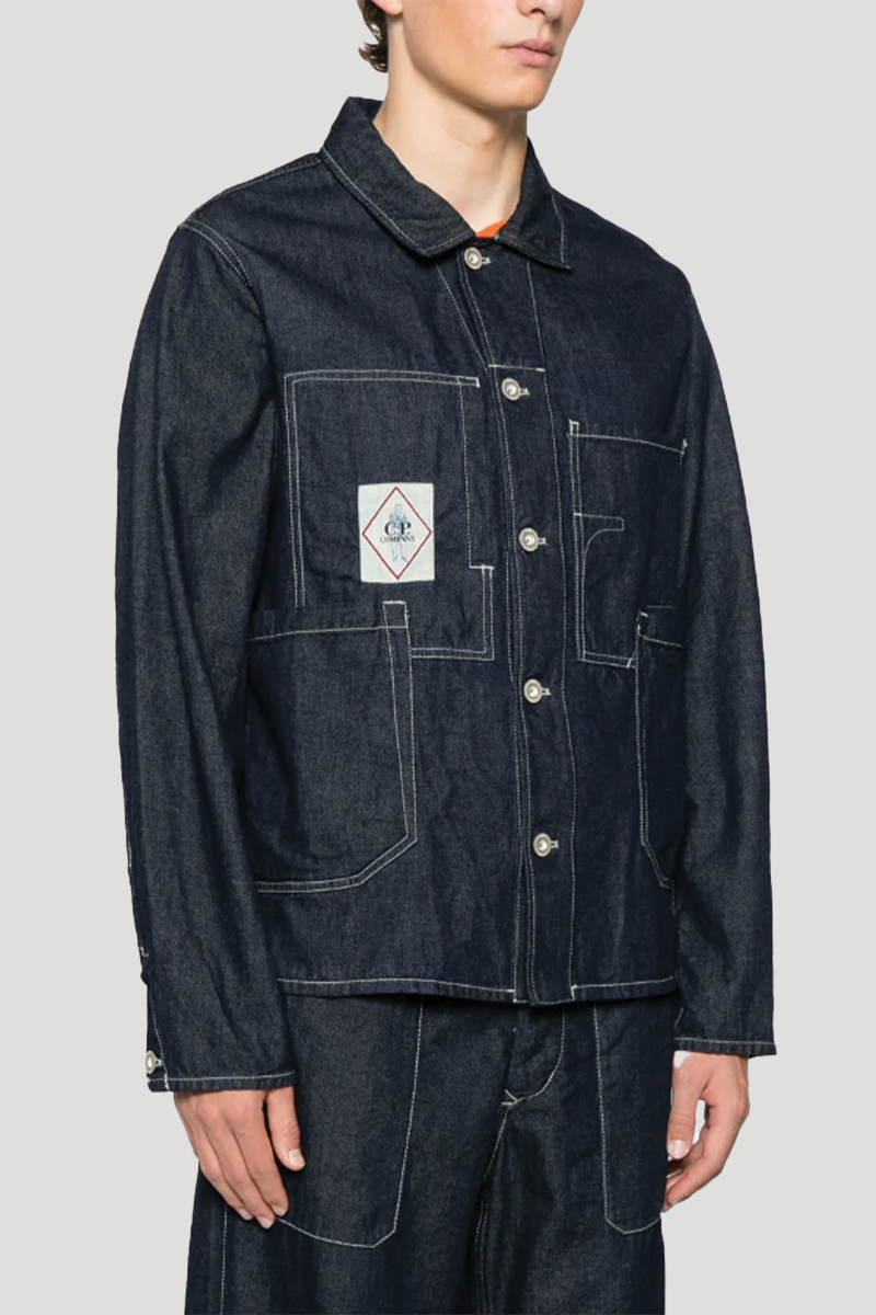 Ανδρικό Μπλε Logo Patch Denim C.P. COMPANY